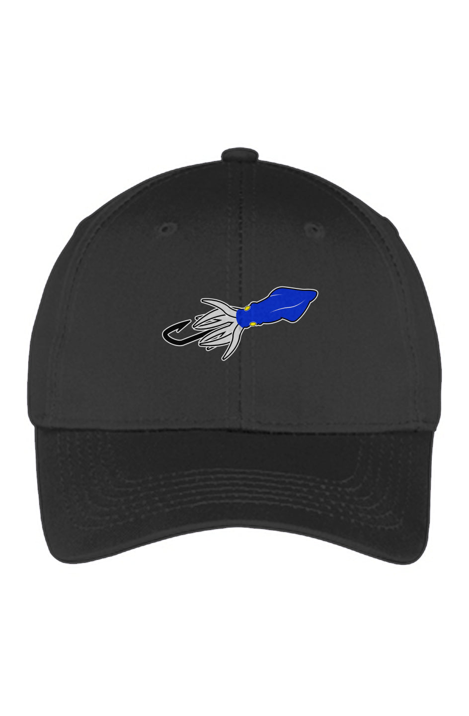 Blue Squid Lure Youth Six-Panel Twill Cap