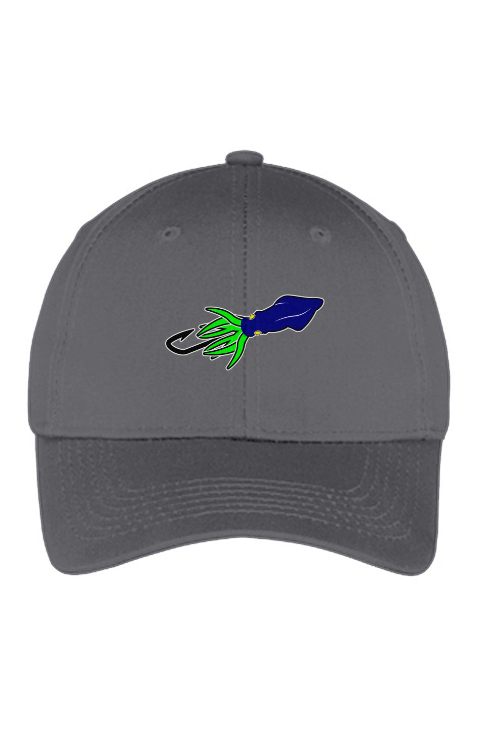 Blue/Green Squid Lure Youth Six-Panel Twill Cap