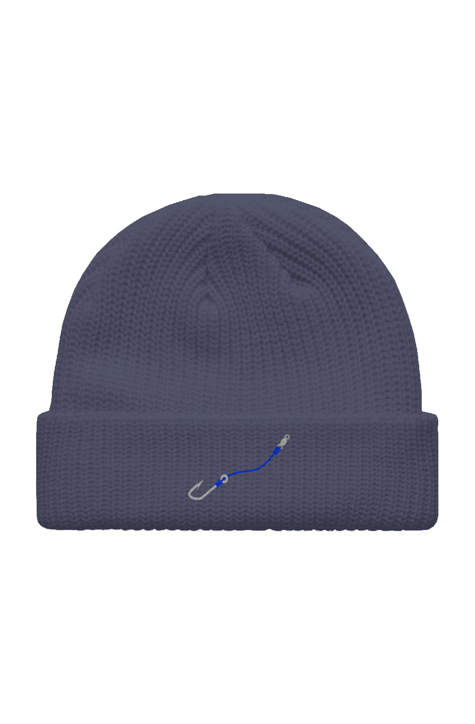 Blue Hook & Line Fisherman Beanie