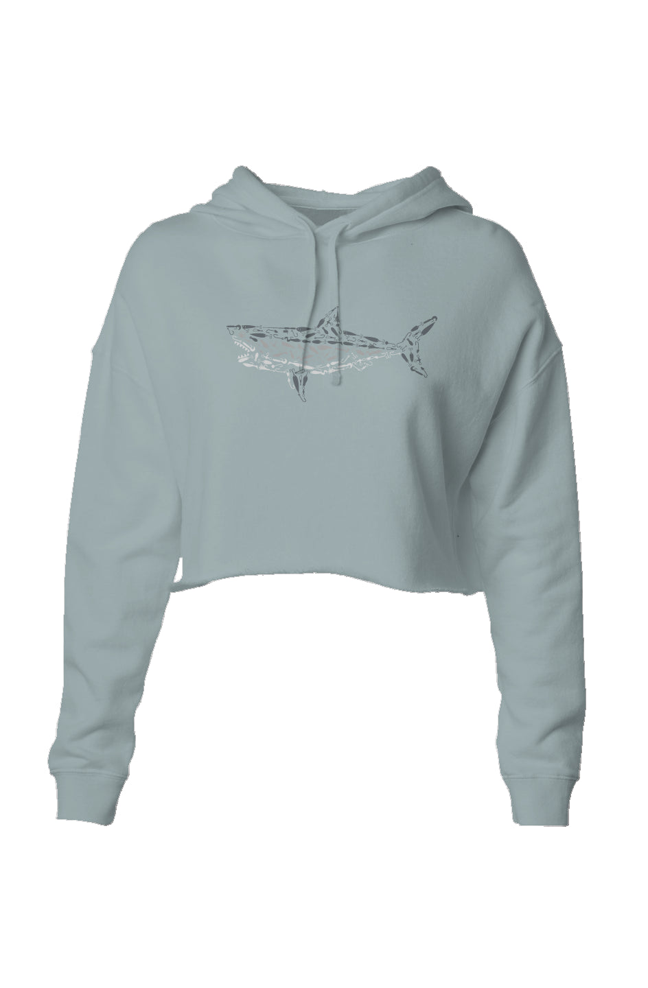 Great White Crop Hoodie