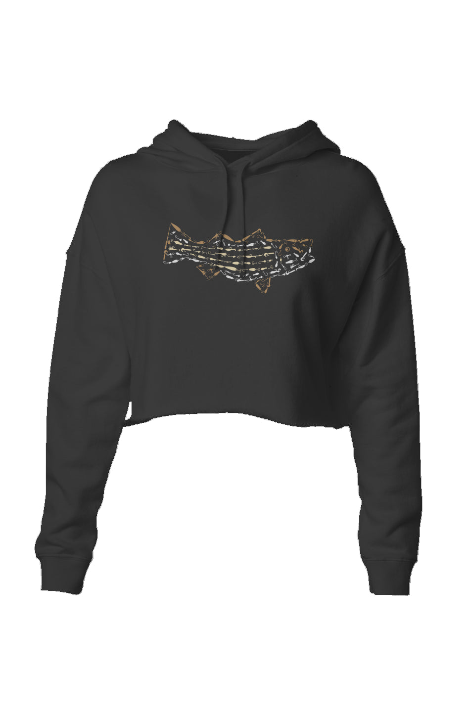 Striped Bass Crop Hoodie