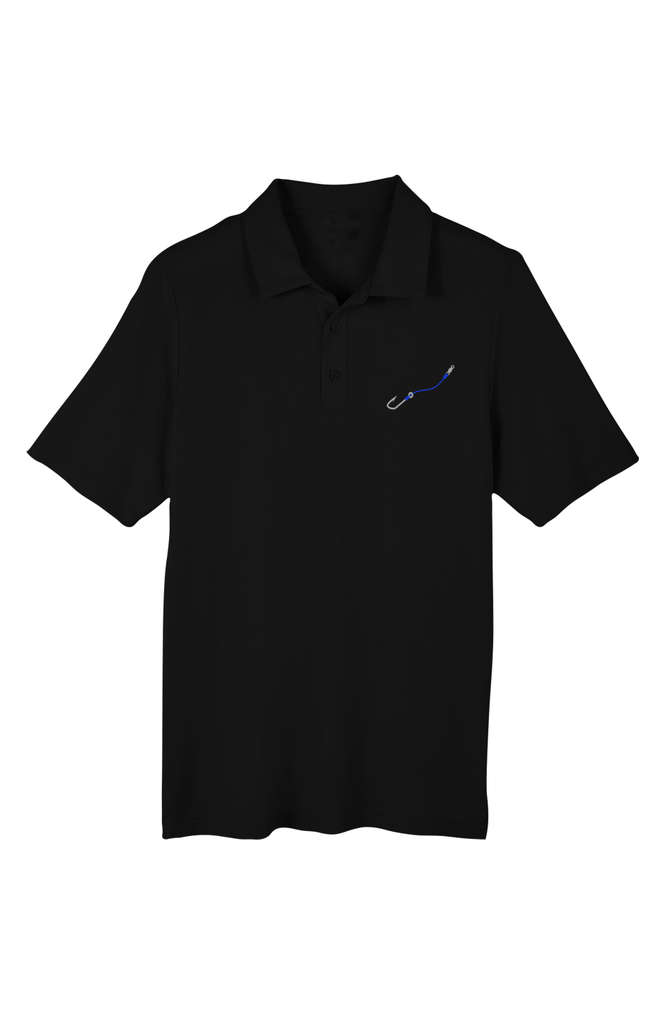 Embroidered "Hook & Line" Chromasoft Piqué Polo w/ UV Protection - (3 Fishing Line Colors)