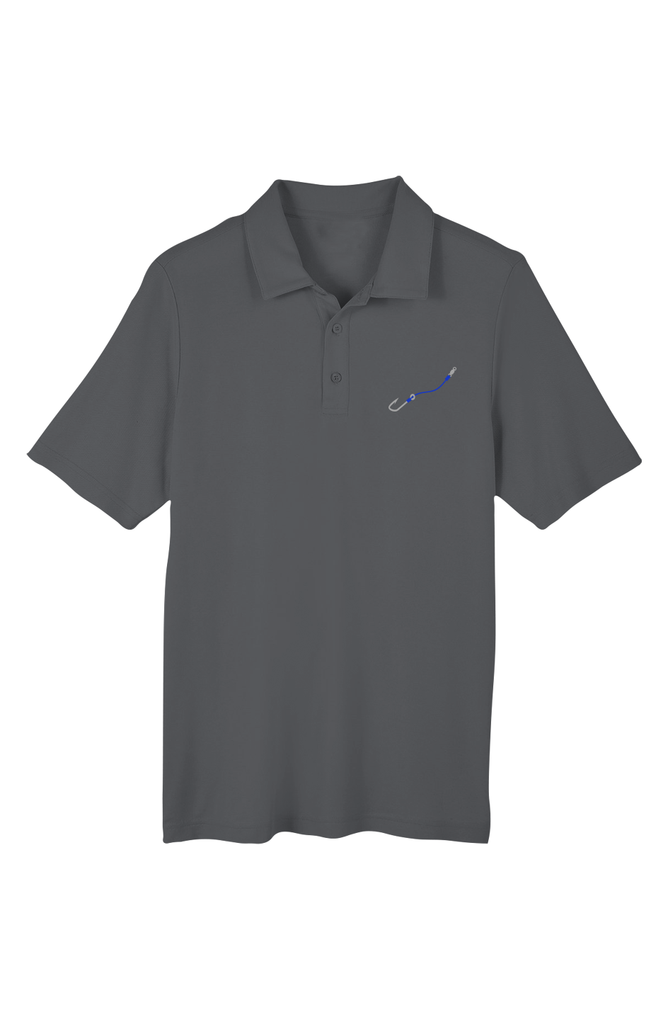 Embroidered "Hook & Line" Chromasoft Piqué Polo w/ UV Protection - (3 Fishing Line Colors)