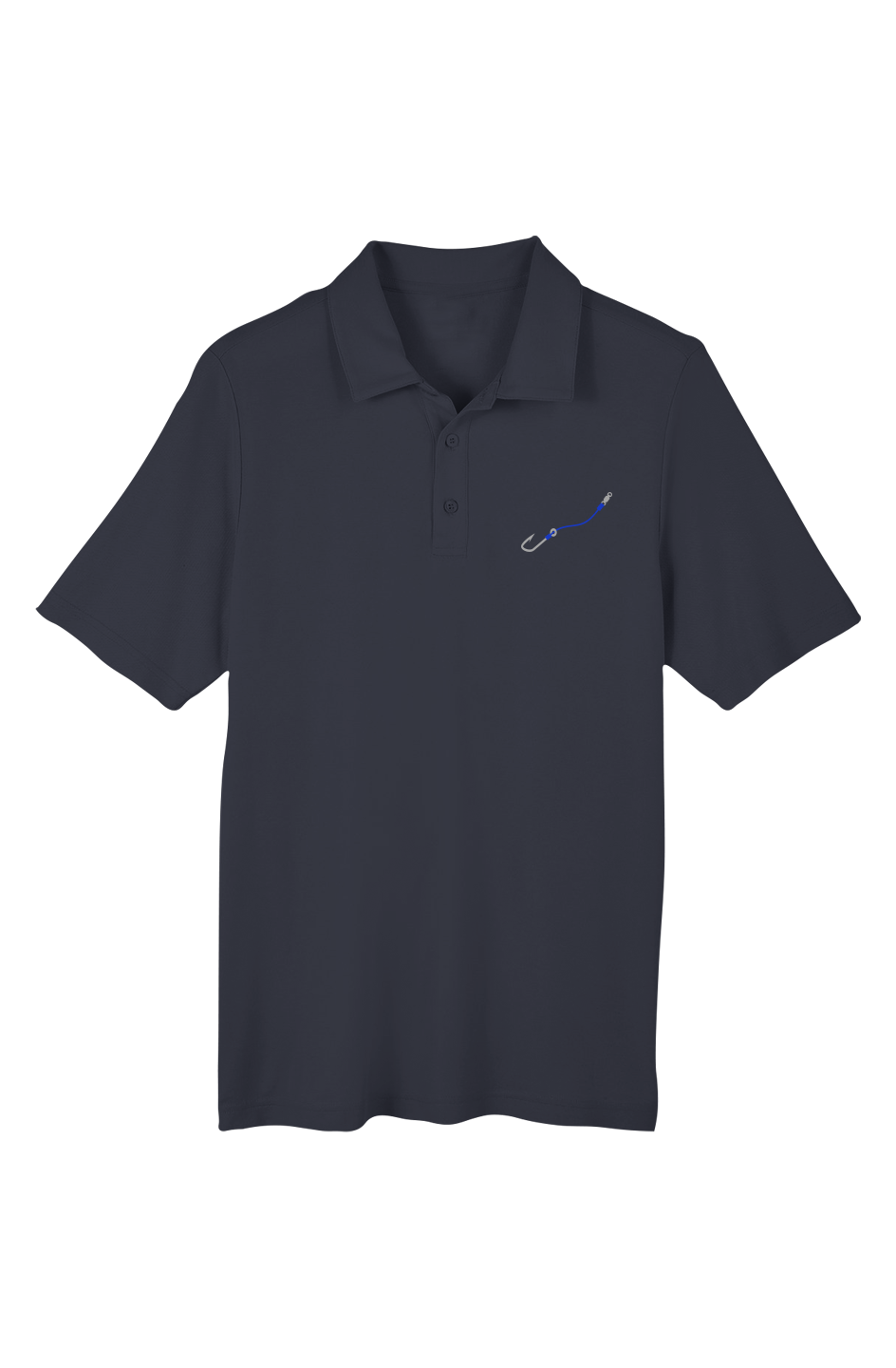 Embroidered "Hook & Line" Chromasoft Piqué Polo w/ UV Protection - (3 Fishing Line Colors)