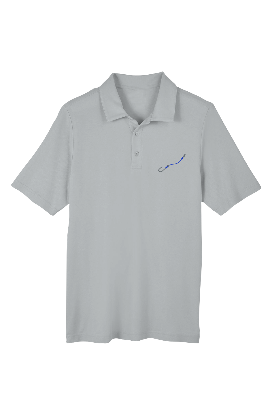 Embroidered "Hook & Line" Chromasoft Piqué Polo w/ UV Protection - (3 Fishing Line Colors)
