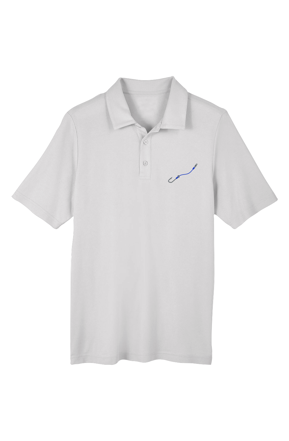 Embroidered "Hook & Line" Chromasoft Piqué Polo w/ UV Protection - (3 Fishing Line Colors)