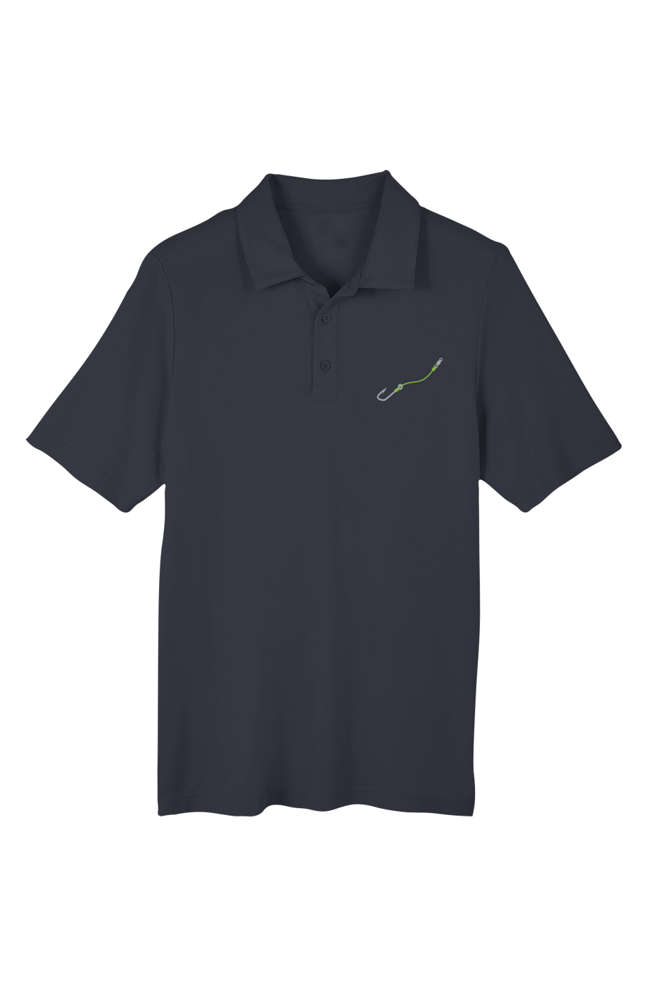 Embroidered "Hook & Line" Chromasoft Piqué Polo w/ UV Protection - (3 Fishing Line Colors)