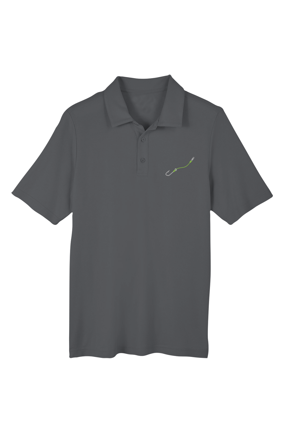 Embroidered "Hook & Line" Chromasoft Piqué Polo w/ UV Protection - (3 Fishing Line Colors)