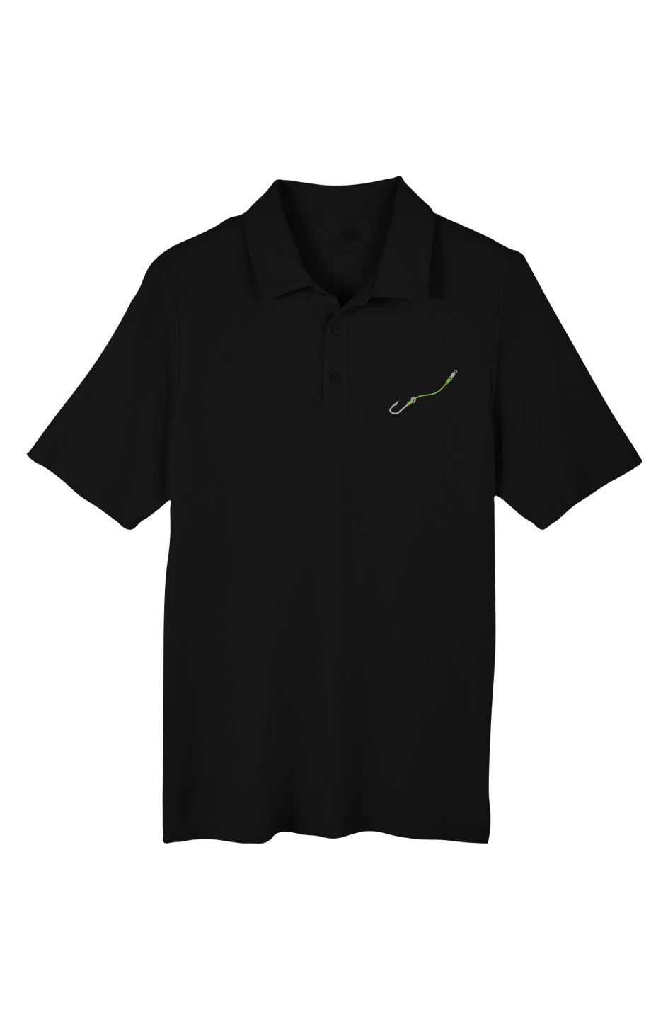 Embroidered "Hook & Line" Chromasoft Piqué Polo w/ UV Protection - (3 Fishing Line Colors)