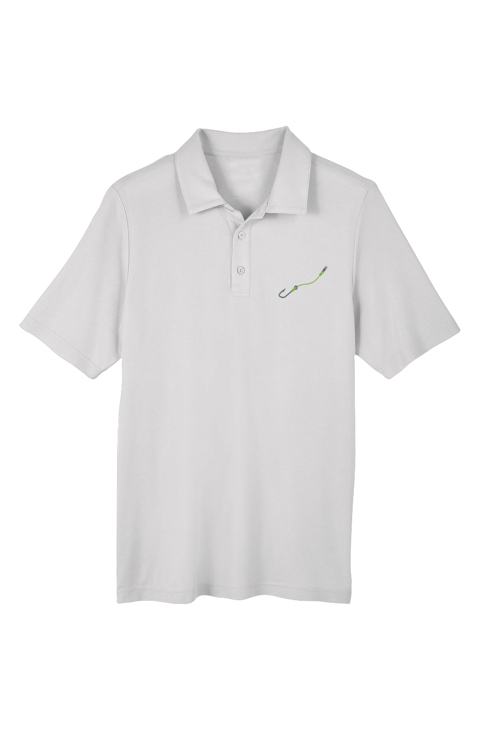Embroidered "Hook & Line" Chromasoft Piqué Polo w/ UV Protection - (3 Fishing Line Colors)