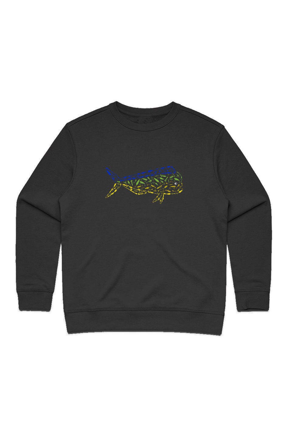 Embroidered Mahi Mahi Women's Premium Crew