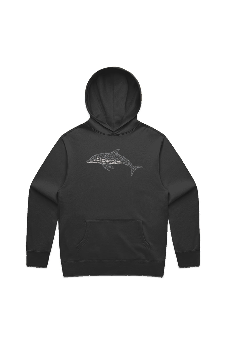 Premium Embroidered Dolphin Relaxed Hoodie