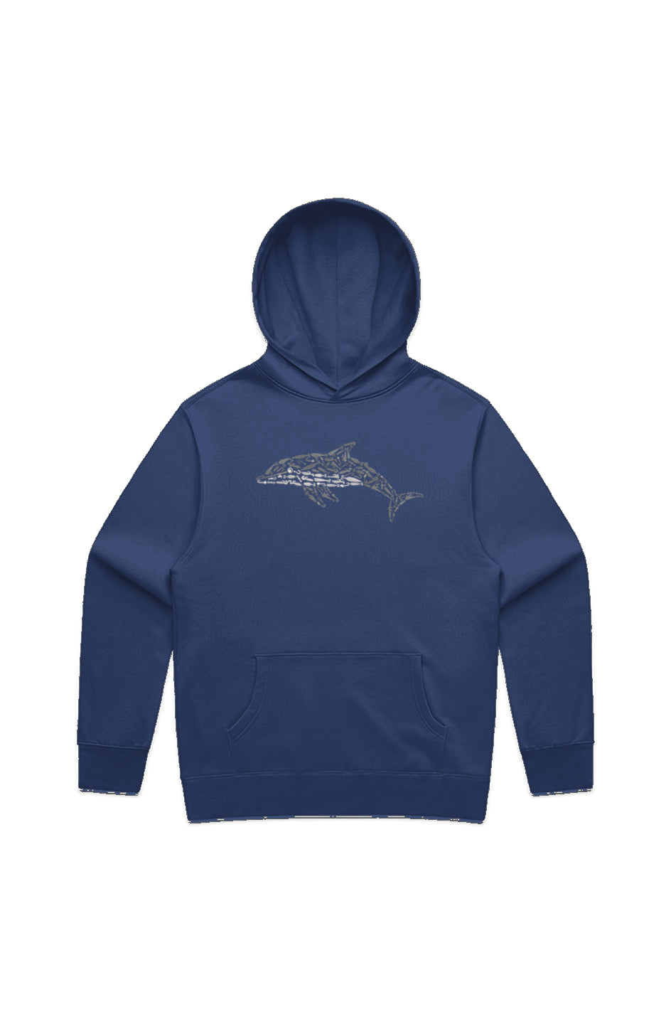 Premium Embroidered Dolphin Relaxed Hoodie