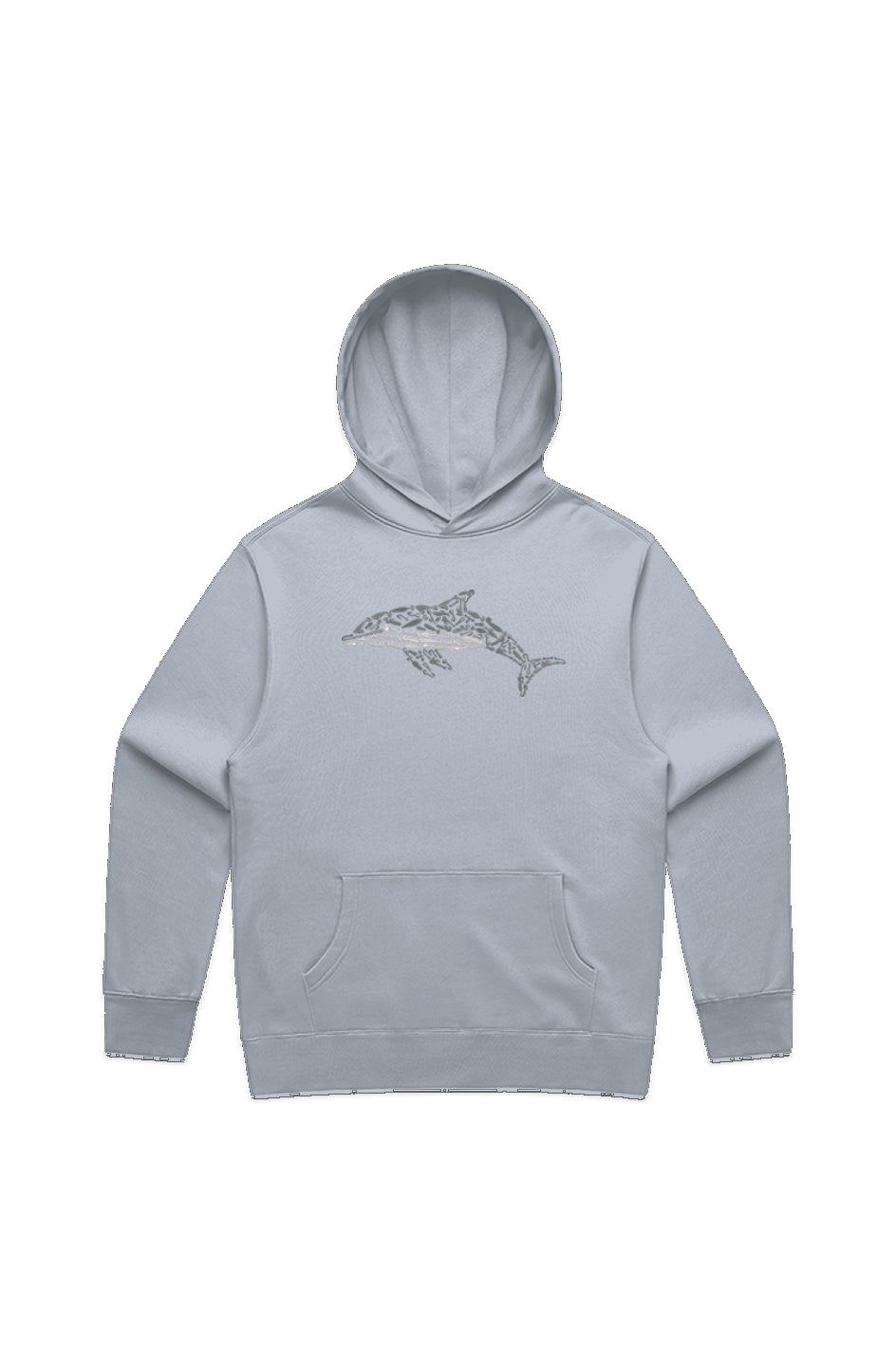 Premium Embroidered Dolphin Relaxed Hoodie