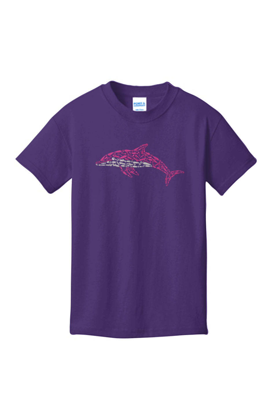 Youth Pink Dolphin Cotton Tee