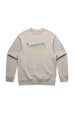 Premium Embroidered Mahi Mahi Relaxed Crew Crewneck