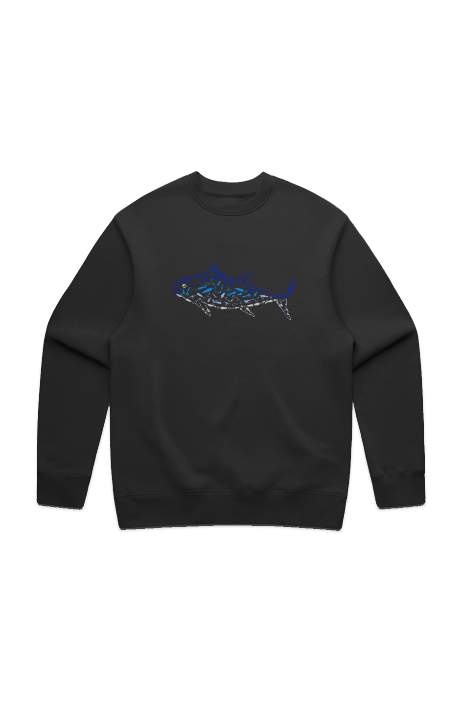 Premium Embroidered Tuna Crew Sweatshirt
