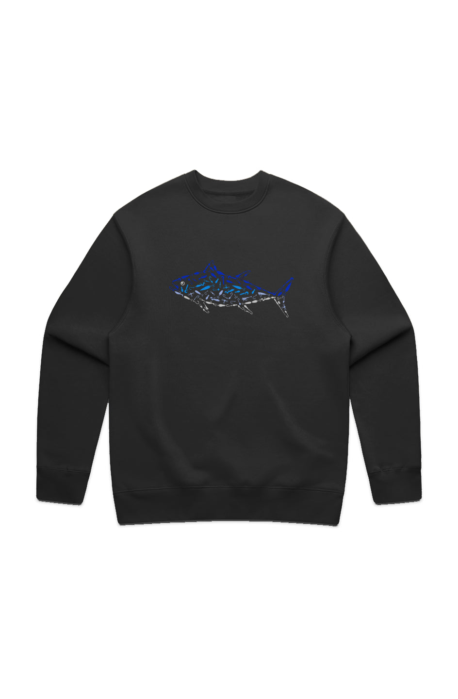 Premium Embroidered Tuna Crew Sweatshirt