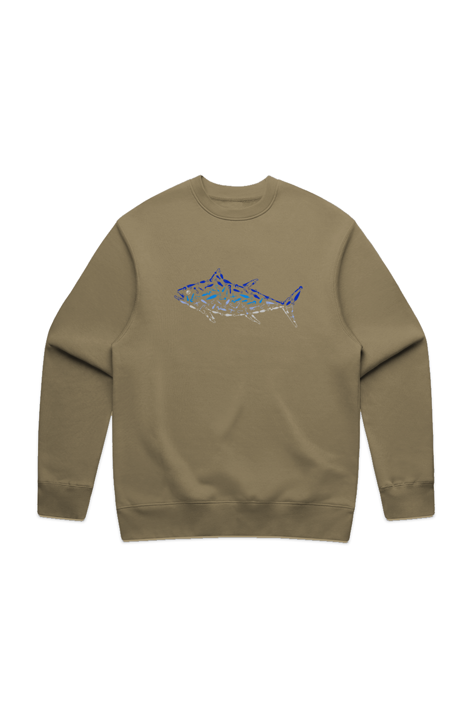 Premium Embroidered Tuna Crew Sweatshirt