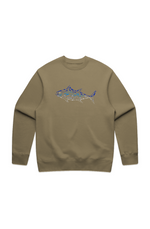 Premium Embroidered Tuna Crew Sweatshirt