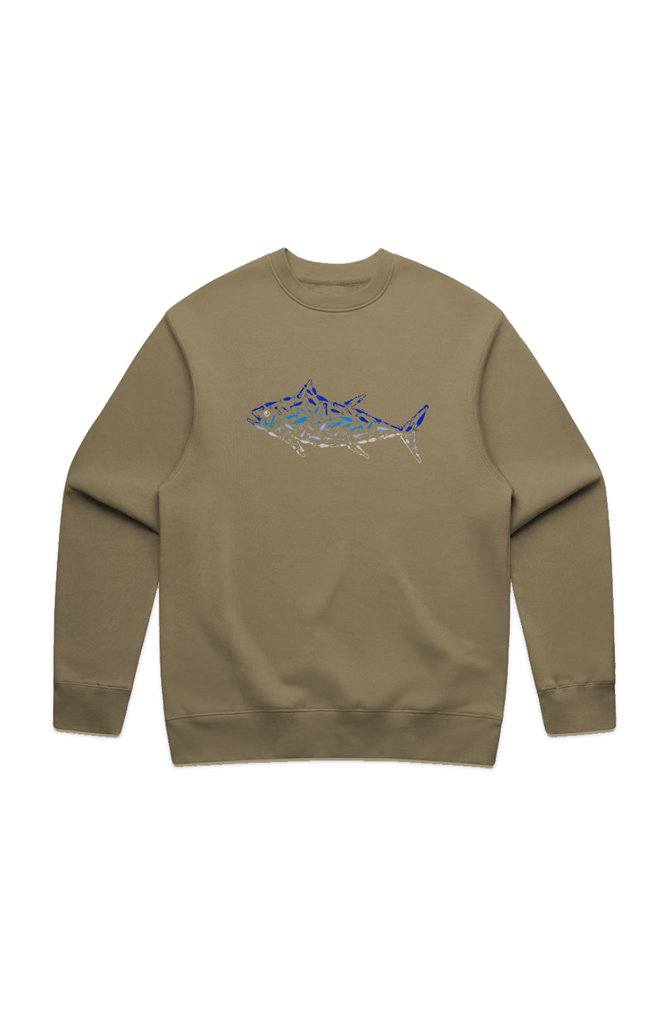 Premium Embroidered Tuna Crew Sweatshirt