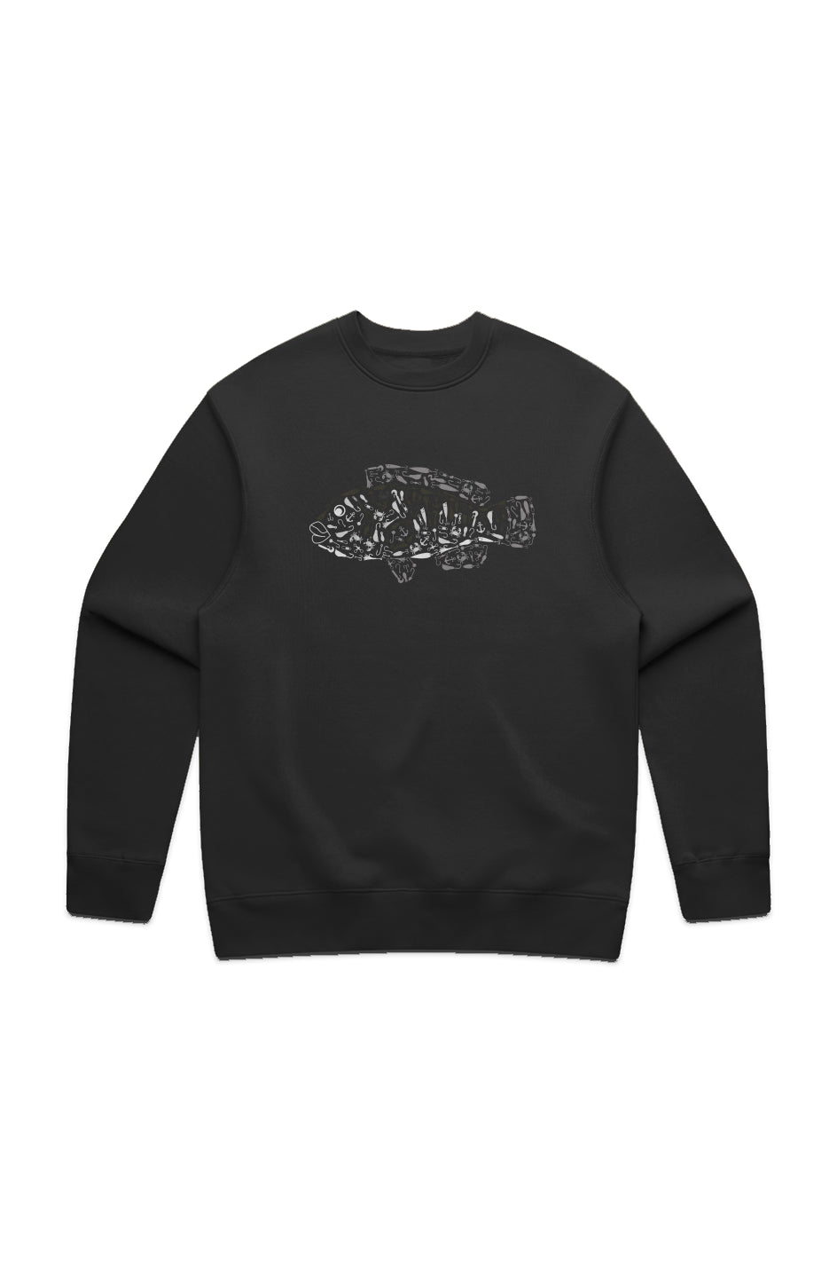 Premium Embroidered Tautog Relaxed Crew Sweatshirt