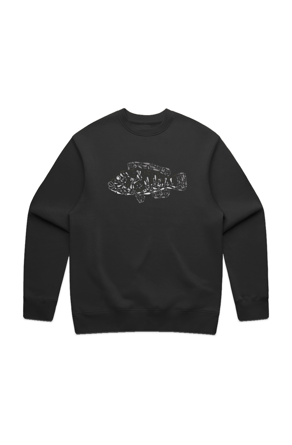 Premium Embroidered Tautog Relaxed Crew Sweatshirt