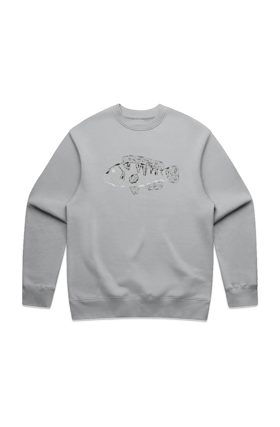 Premium Embroidered Tautog Relaxed Crew Sweatshirt