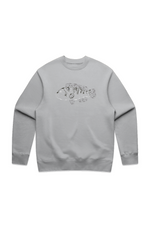 Premium Embroidered Tautog Relaxed Crew Sweatshirt