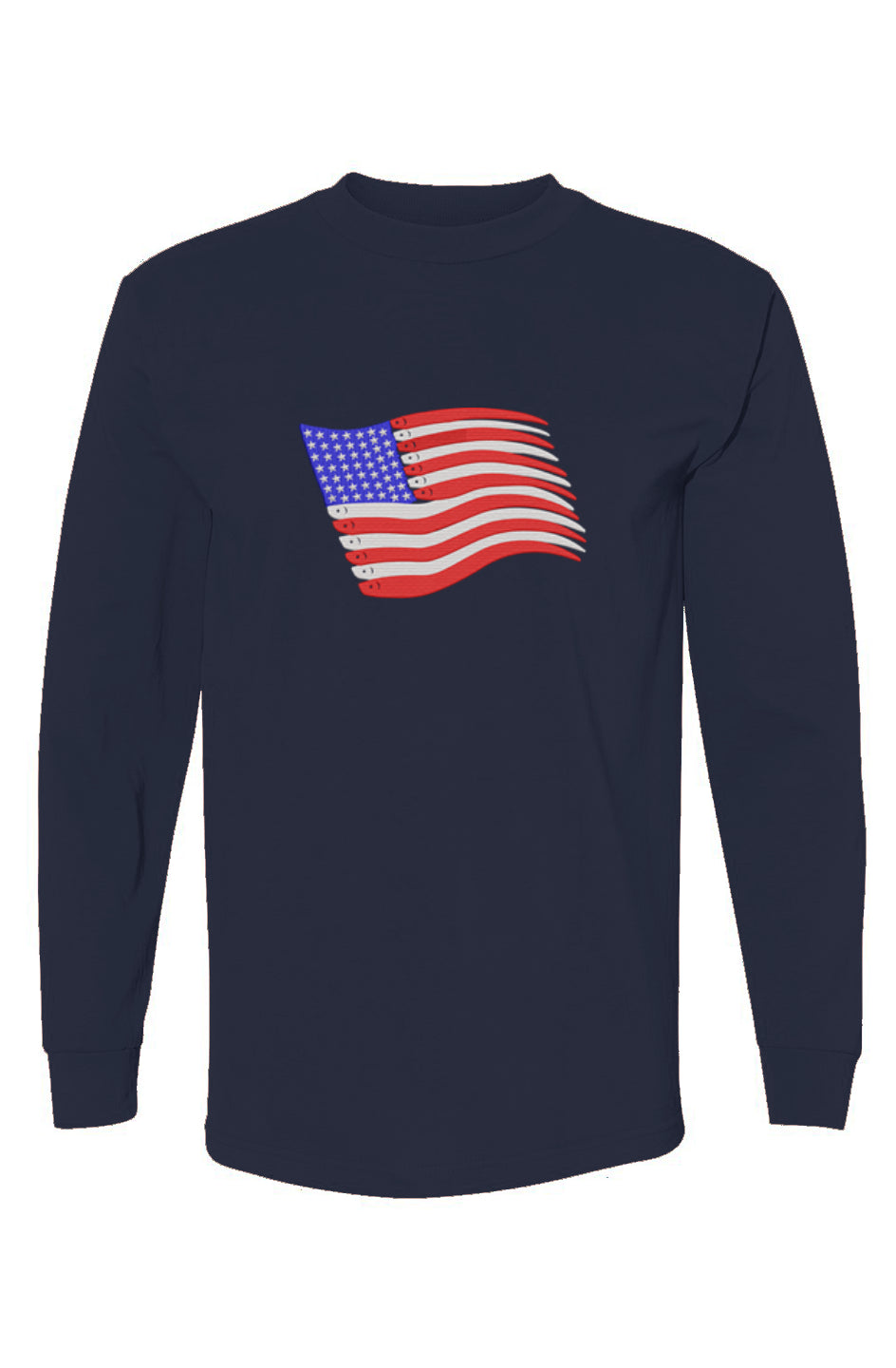 100% USA-Made American Flag Swimbait Edition LS T-Shirt