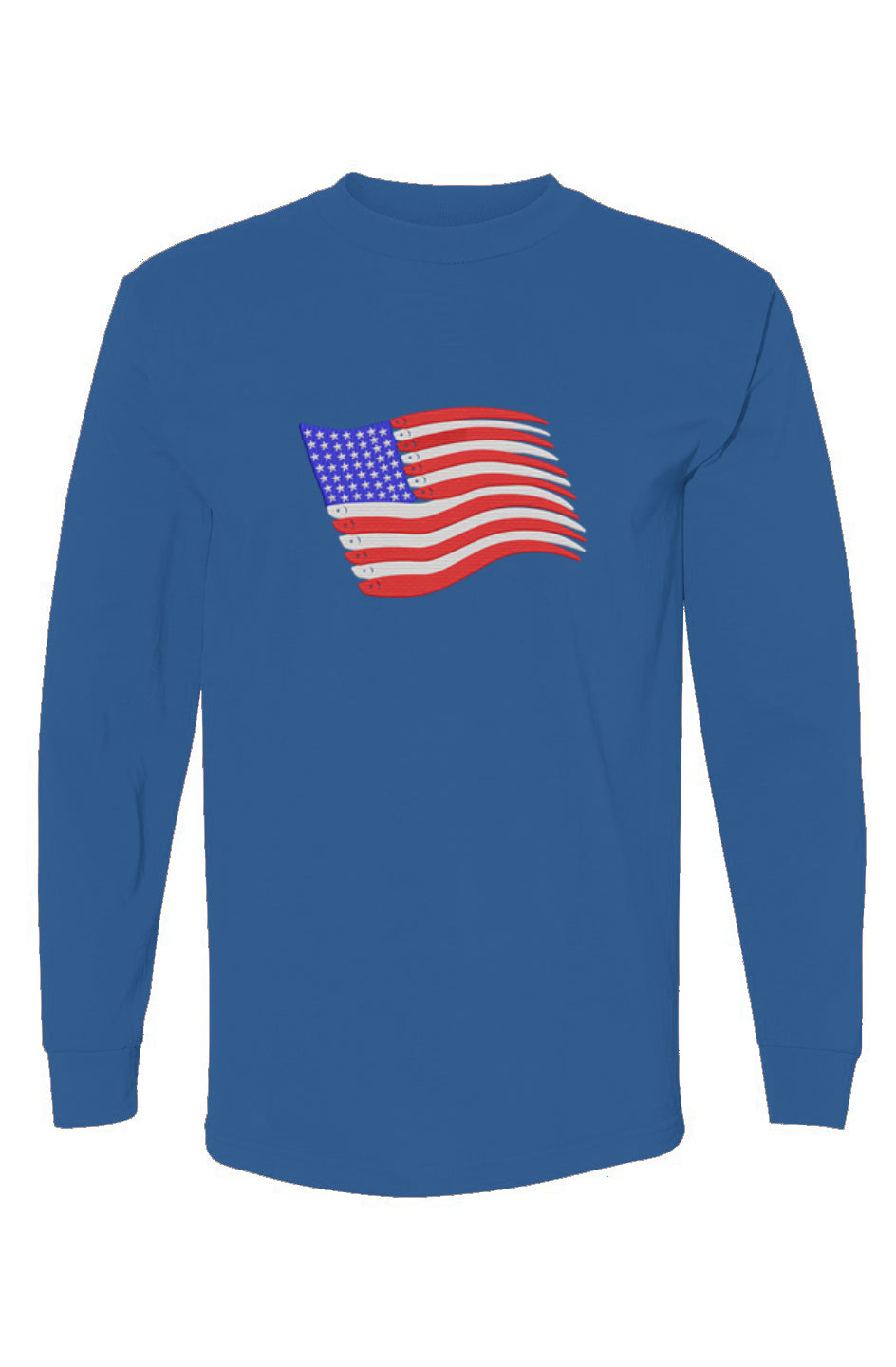 100% USA-Made American Flag Swimbait Edition LS T-Shirt