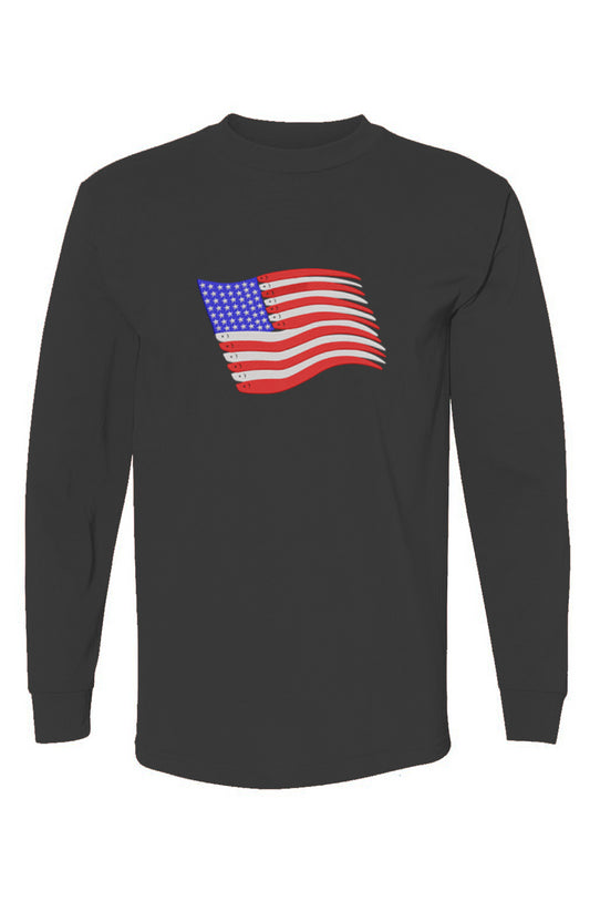 100% USA-Made American Flag Swimbait Edition LS T-Shirt