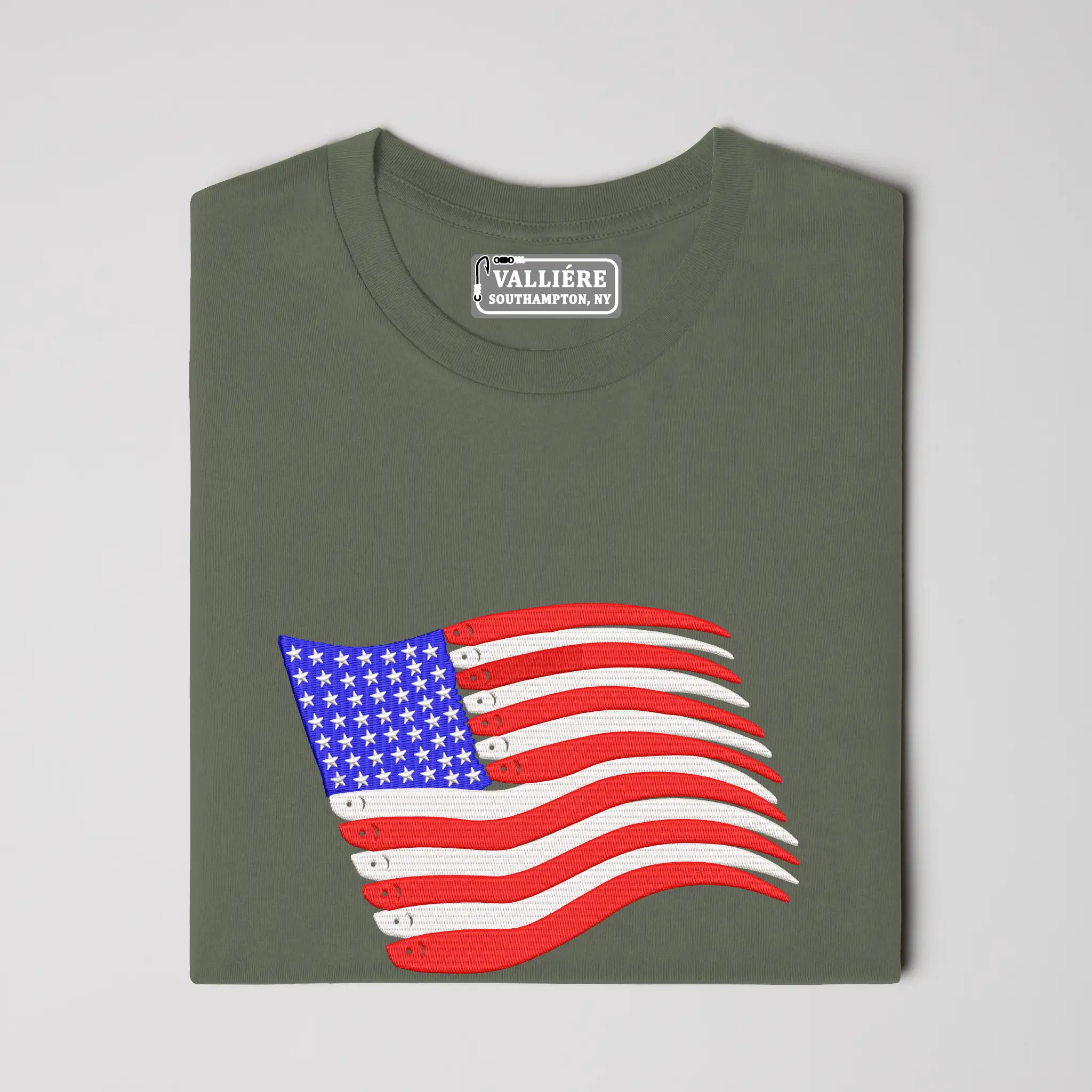 100% USA-Made American Flag Swimbait Edition Unisex T-Shirt