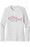 Womens Pink Tuna Lightweight Wicking UV Pro LS Tee