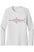 Womens Pink Swordfish Lightweight Wicking UV Pro LS Tee