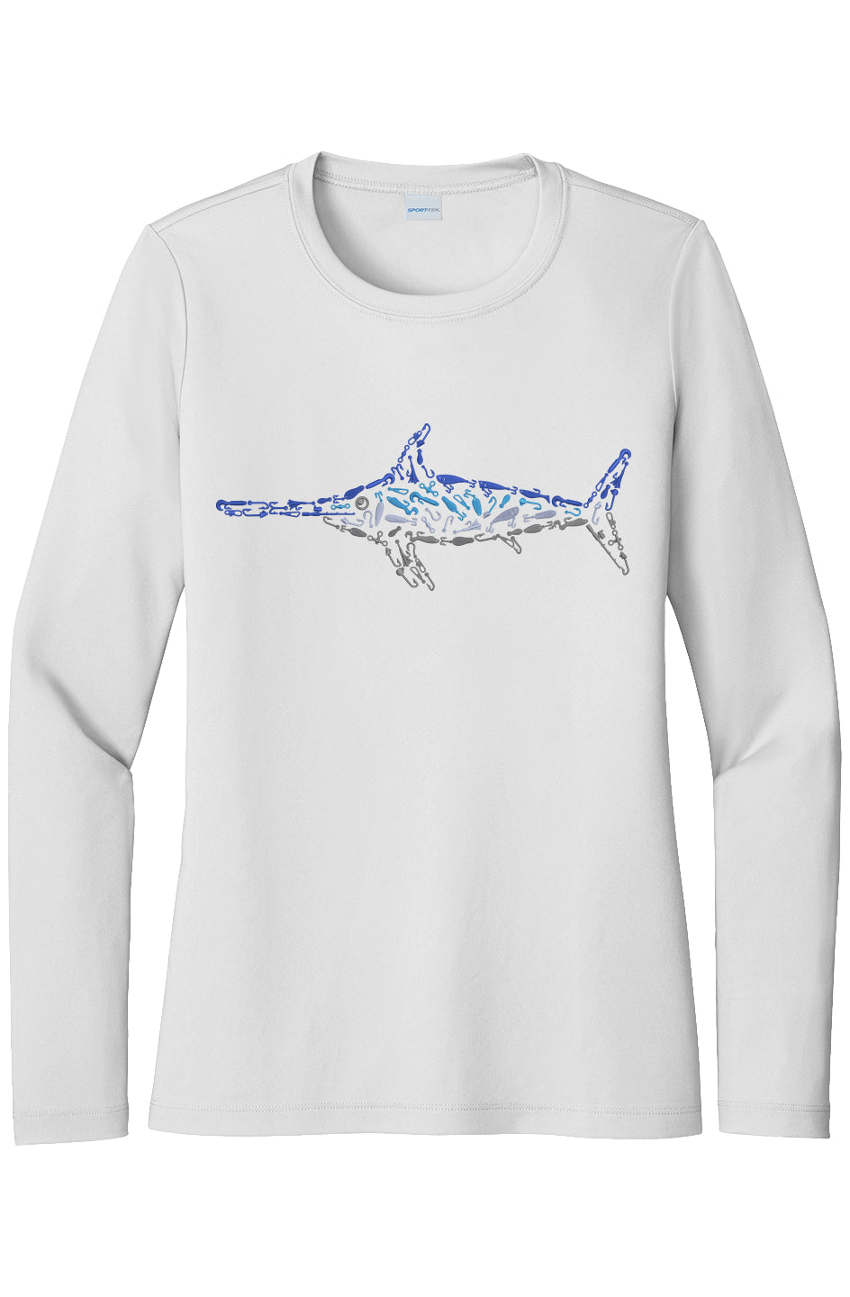 Womens Swordfish Lightweight Wicking UV Pro LS Tee
