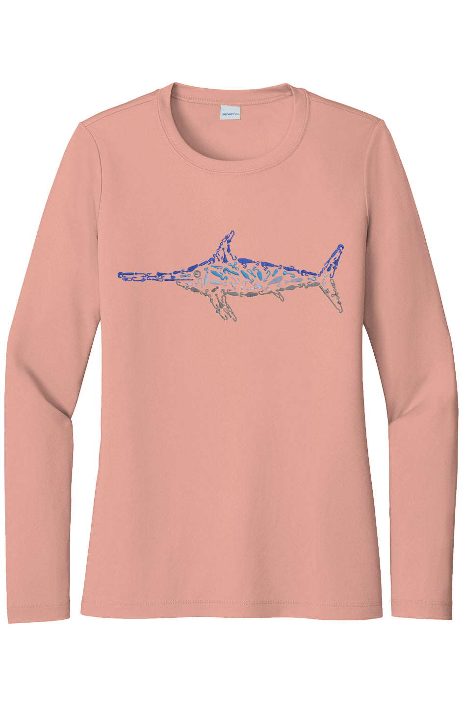 Womens Swordfish Lightweight Wicking UV Pro LS Tee
