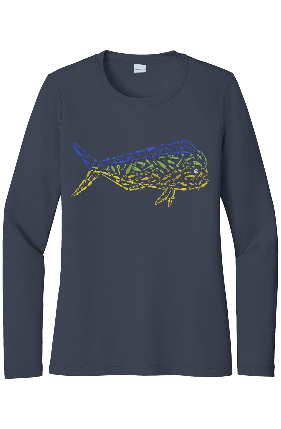 Womens Mahi Mahi Lightweight Wicking UV Pro LS Tee