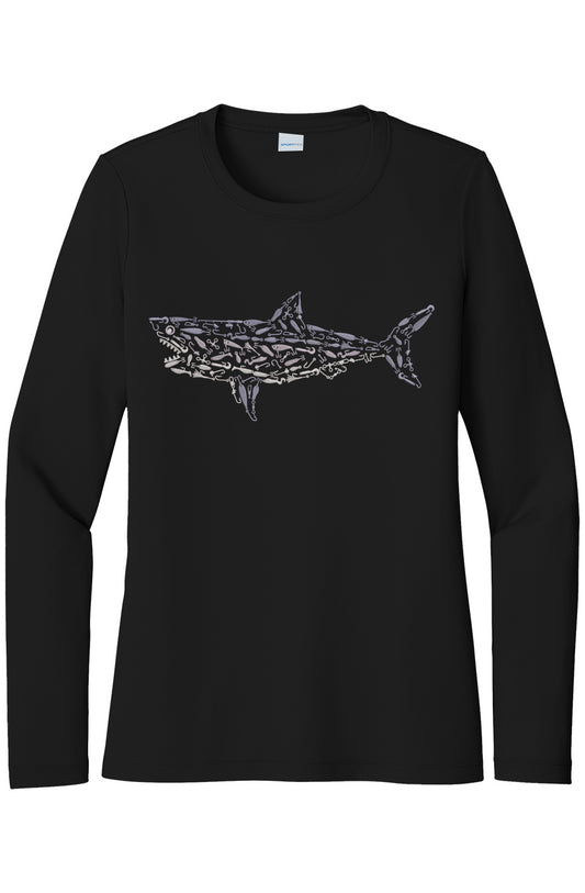 Womens Great White Lightweight Wicking UV Pro LS Tee