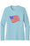Womens American Flag Swimbait Edition Lightweight Wicking UV Pro LS Tee