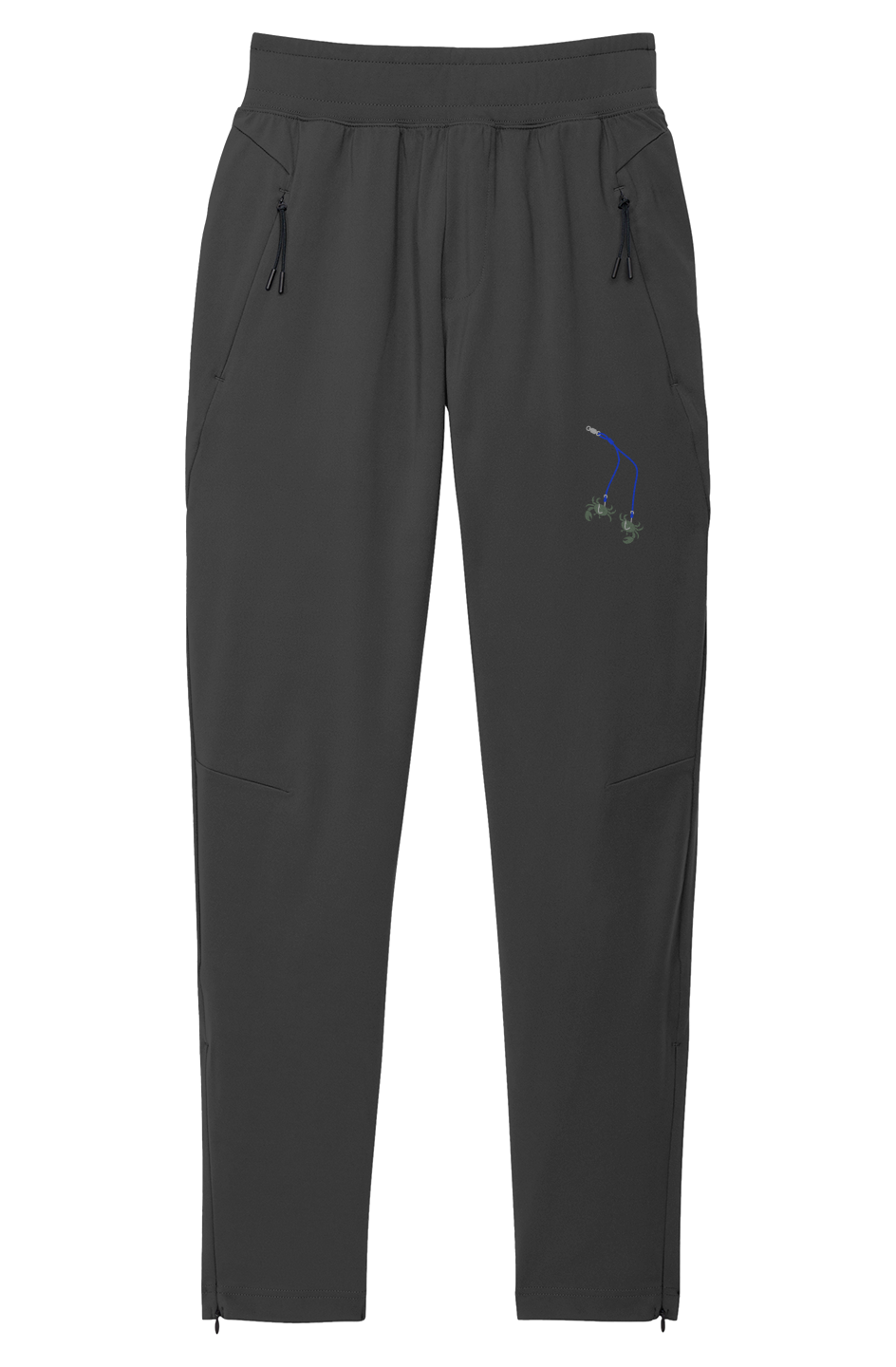 Embroidered "Snafu Rig & Green Crab" Moisture Wicking Jogger
