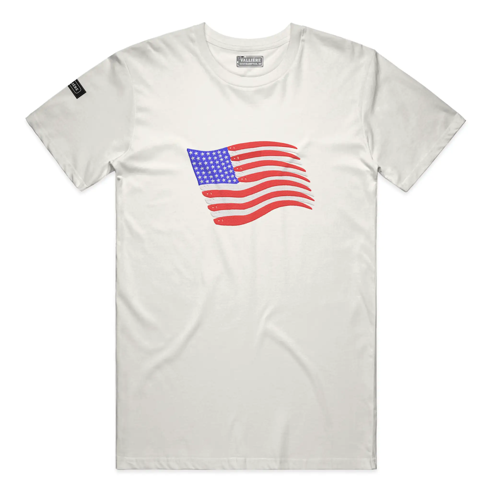 100% Made in USA American Flag Swimbait Edition Ultra Heavy Weight T Shirt