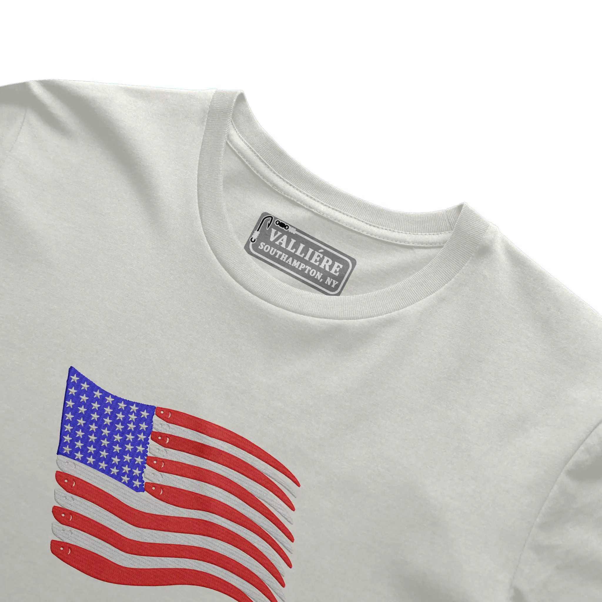 100% Made in USA American Flag Swimbait Edition Ultra Heavy Weight T Shirt