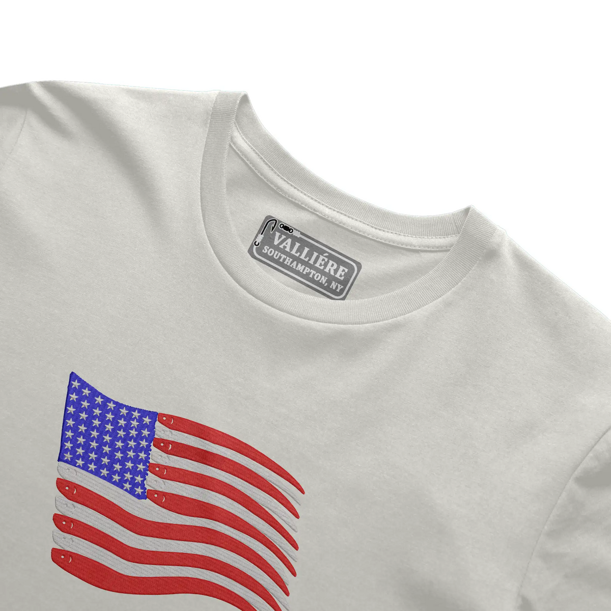 100% Made in USA American Flag Swimbait Edition Ultra Heavy Weight T Shirt