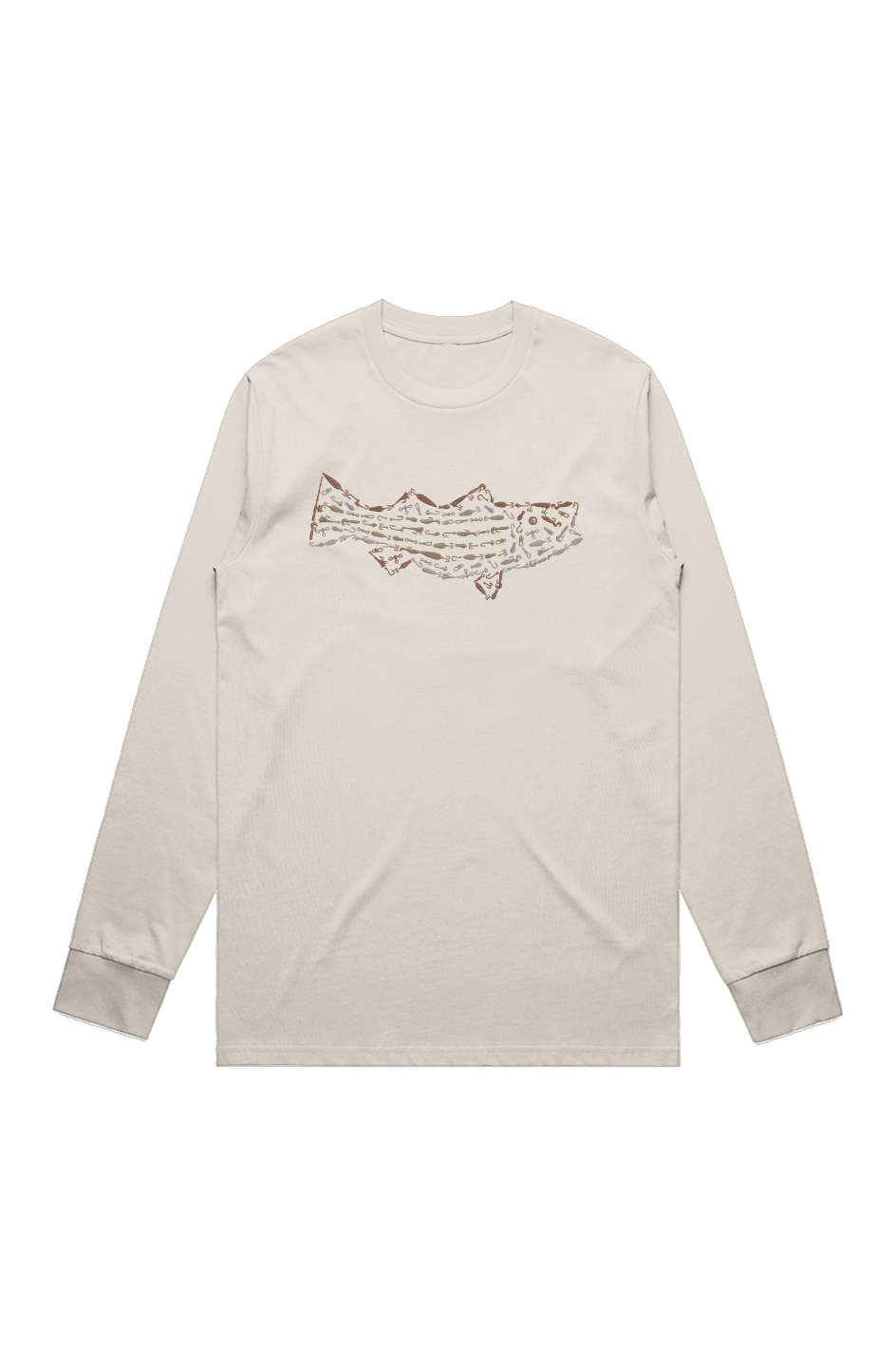 Premium Signature Long Sleeve Tee - Striped Bass