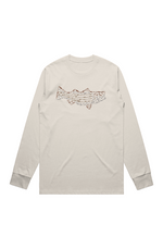 Premium Signature Long Sleeve Tee - Striped Bass