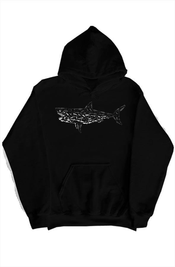 ESSENTIALS GREAT WHITE GRAPHIC PRINT HOODIE
