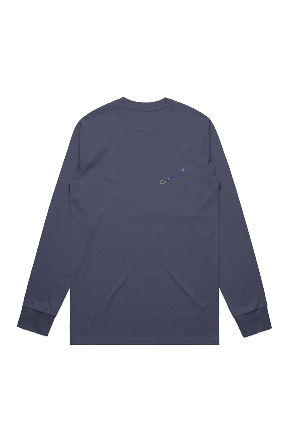 Embroidered Hook Line Signature Long Sleeve Tee Embroidered