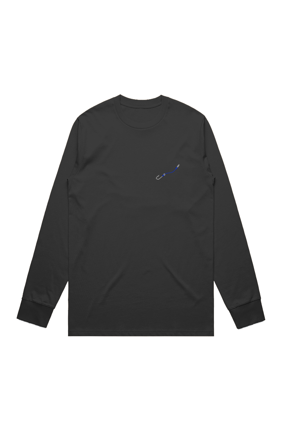 Embroidered Hook Line Signature Long Sleeve Tee Embroidered