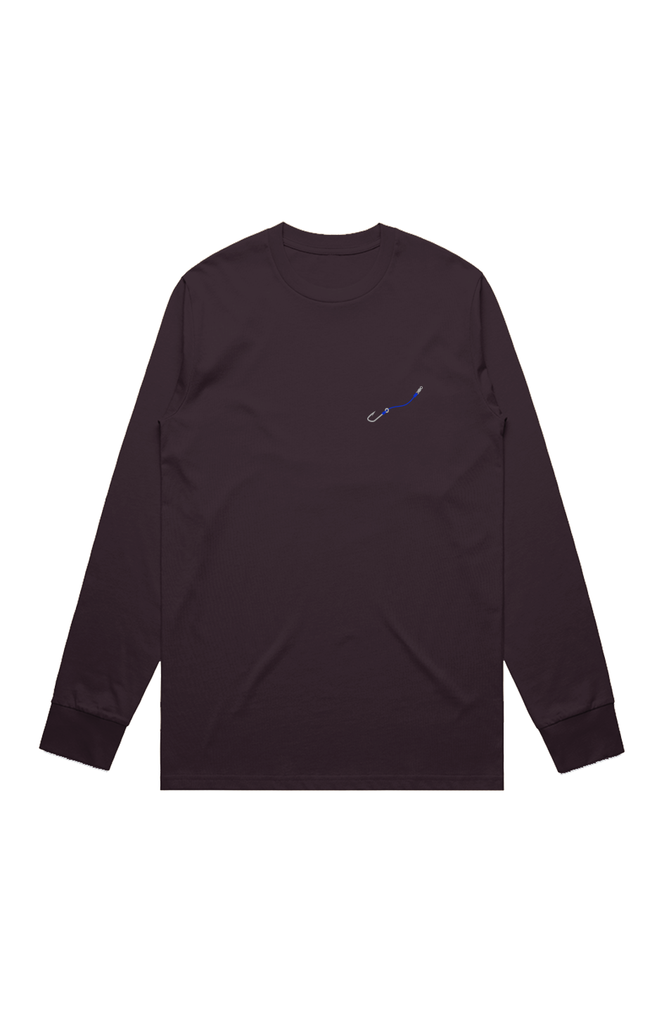 Premium Signature Long Sleeve Tee - Hook & Line - Embroidered